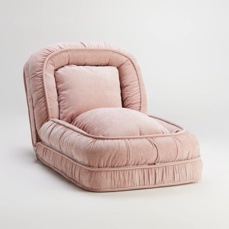 Louann Tatami Foldable Lazy Sofa - Baby Pink