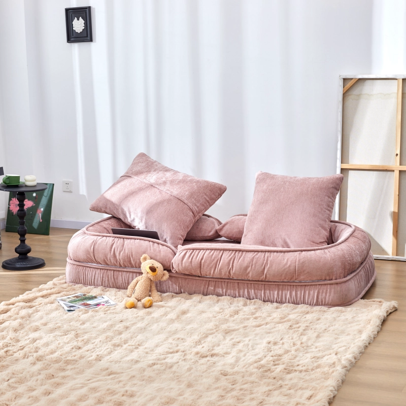 louann tatami cozy sofa bed pink